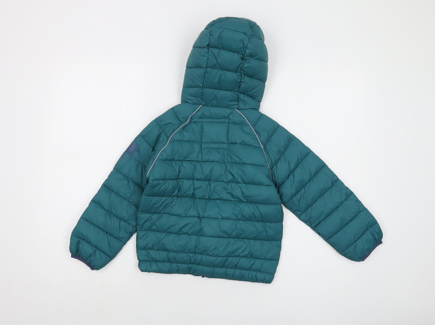 Fat Face Boys Green Puffer Jacket Jacket Size 5-6 Years Zip