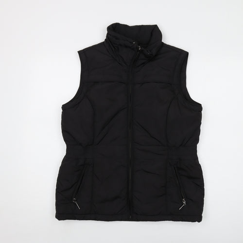Maine Womens Black Jacket Waistcoat Size 14 Zip