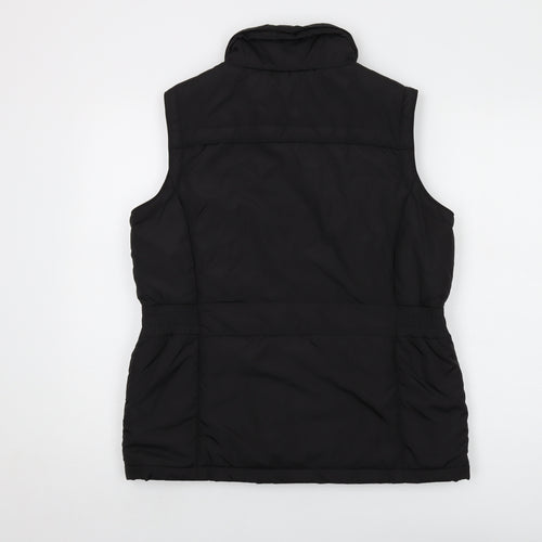 Maine Womens Black Jacket Waistcoat Size 14 Zip