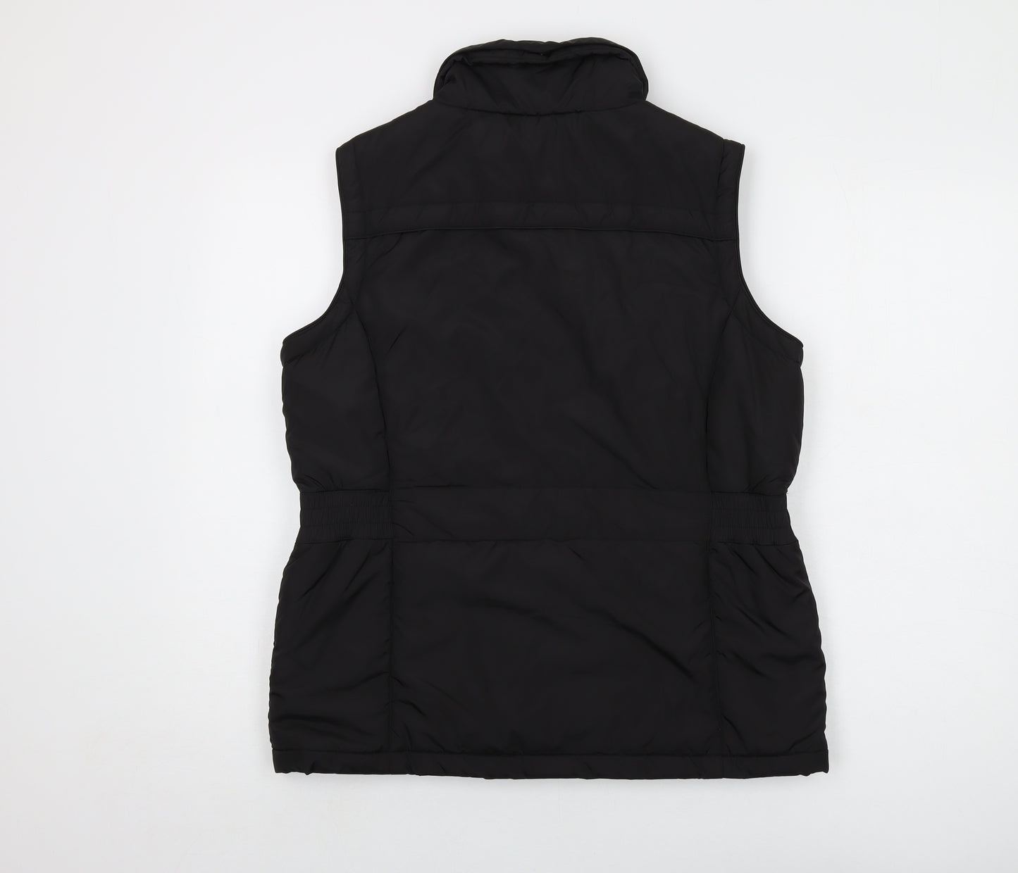 Maine Womens Black Jacket Waistcoat Size 14 Zip