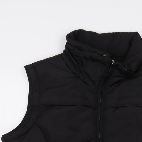 Maine Womens Black Jacket Waistcoat Size 14 Zip