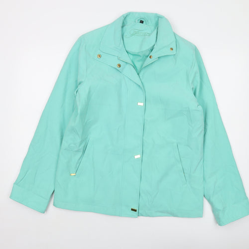 Finesse Womens Green Jacket Size 12 Zip