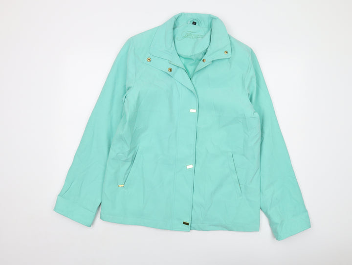 Finesse Womens Green Jacket Size 12 Zip