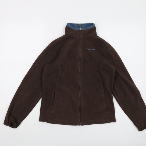 Quechua Boys Brown Jacket Size 12 Years Zip