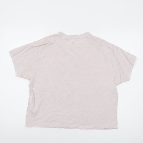 Levi's Womens Pink Cotton Basic T-Shirt Size S Crew Neck