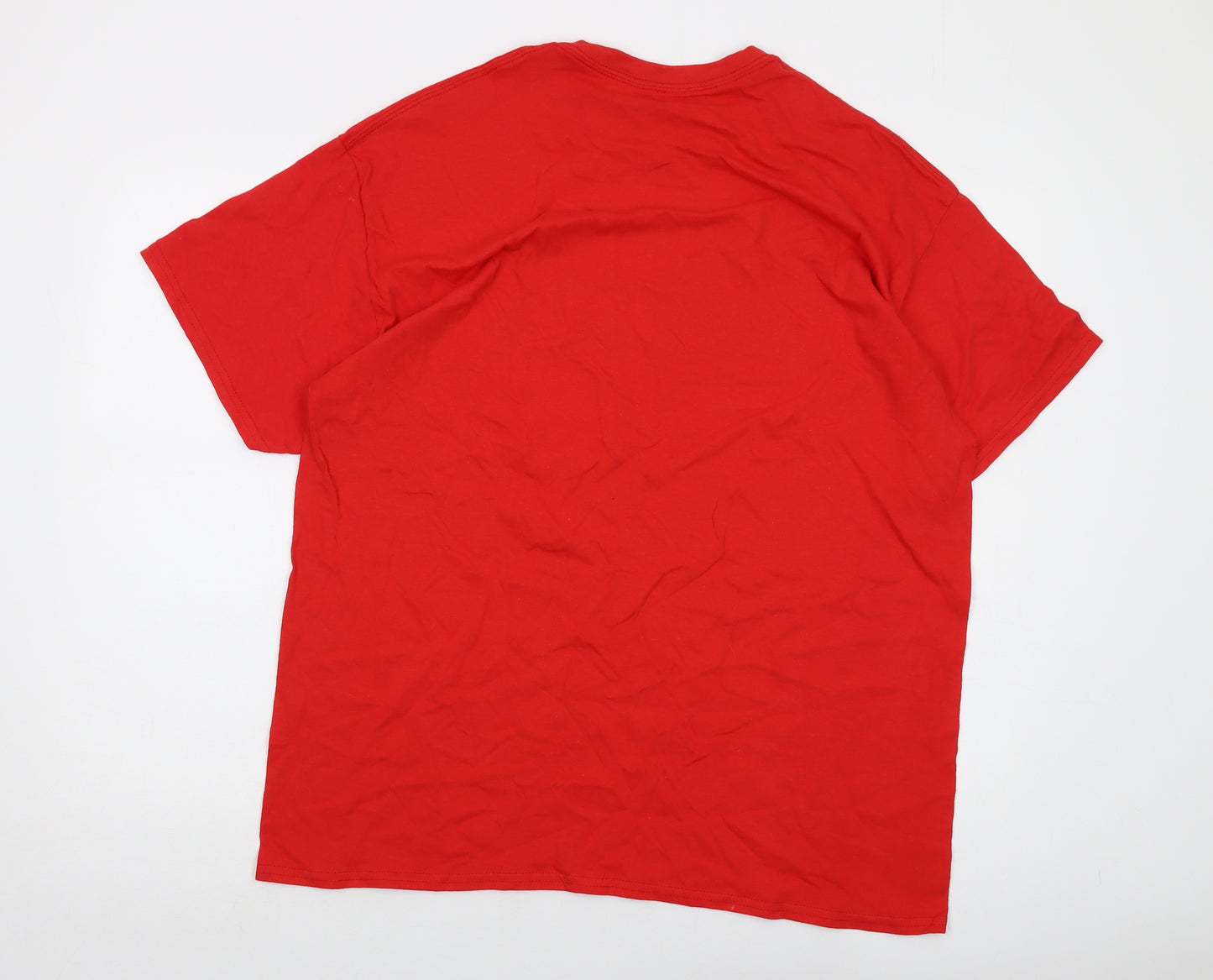 Liverpool FC Mens Red Cotton T-Shirt Size XL Crew Neck - UCL Final Paris 2022