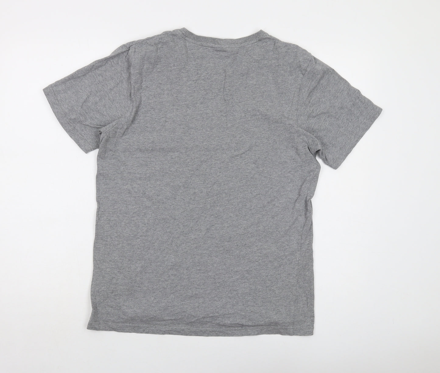 MINI Mens Grey Cotton T-Shirt Size L Crew Neck