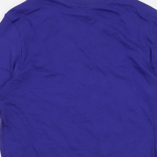 Niek Mens Purple Cotton T-Shirt Size S Crew Neck