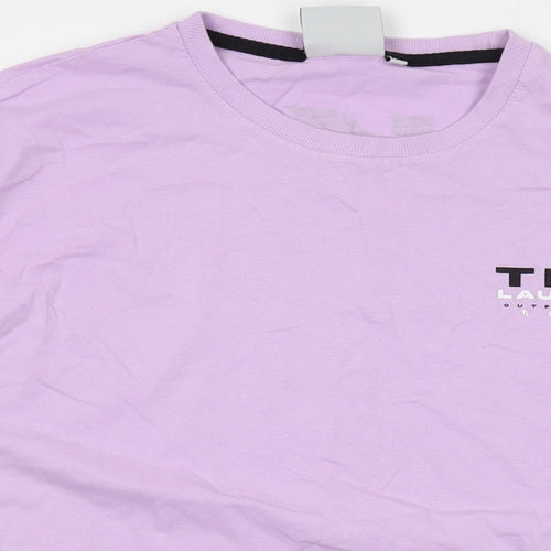 Tokyo Laundry Mens Purple Cotton T-Shirt Size 2XL Crew Neck