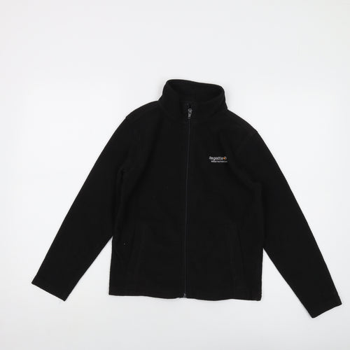 Regatta Boys Black Jacket Size 9-10 Years Zip