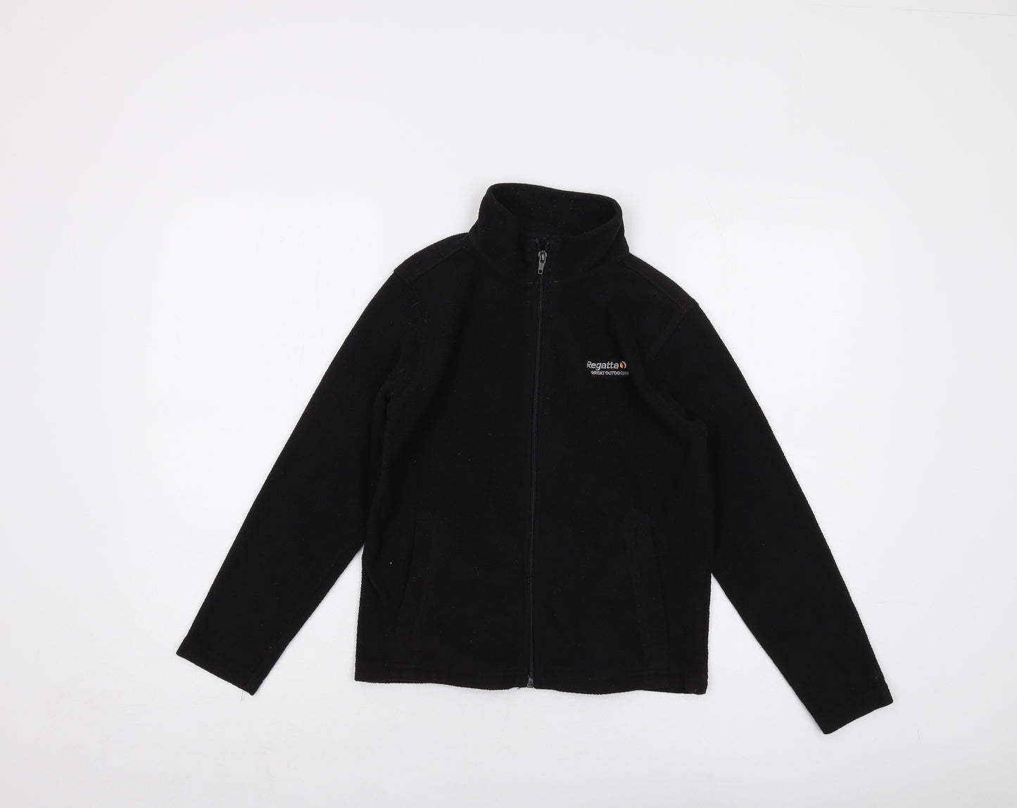 Regatta Boys Black Jacket Size 9-10 Years Zip