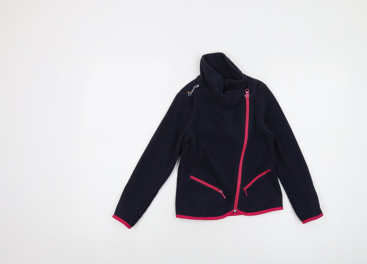 Fouganza Girls Blue Jacket Size 8 Years Zip