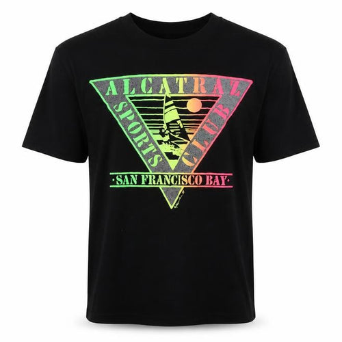 Alcatraz Mens Black Cotton T-Shirt Size L Crew Neck