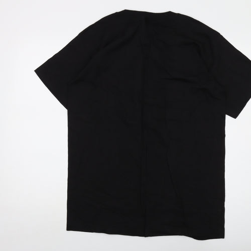 Alcatraz Mens Black Cotton T-Shirt Size L Crew Neck