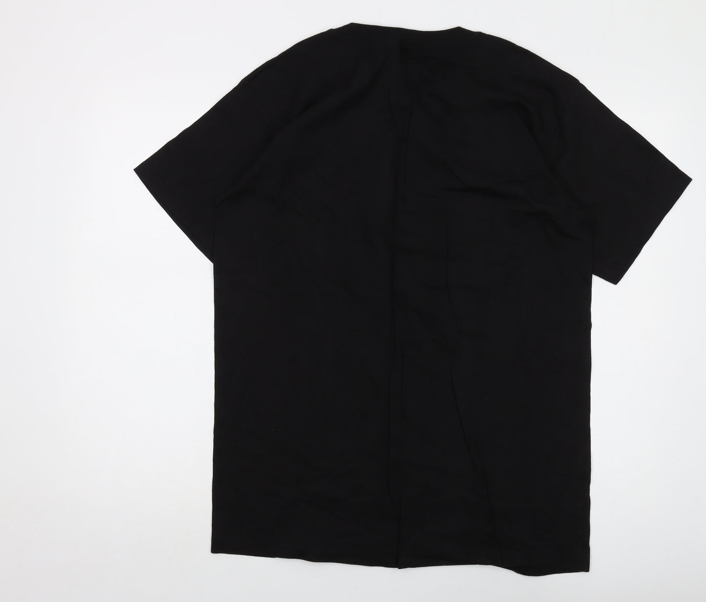 Alcatraz Mens Black Cotton T-Shirt Size L Crew Neck