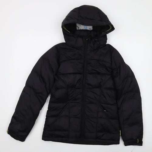 Burton Womens Black Puffer Jacket Jacket Size XS Zip