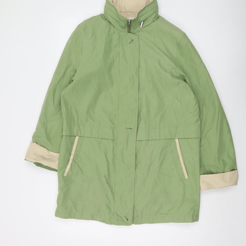 Marks and Spencer Womens Green Jacket Size 12 Zip