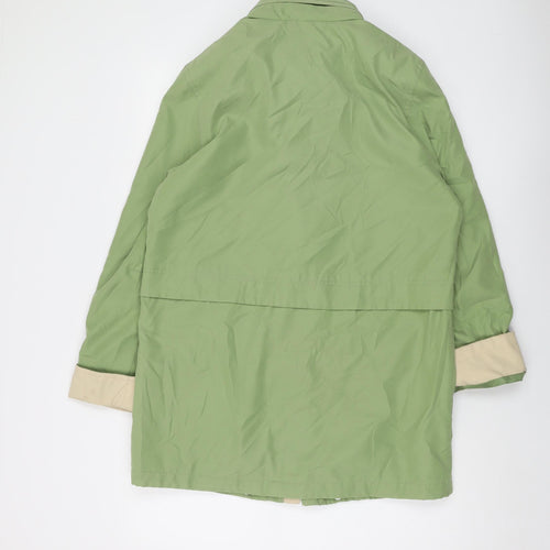 Marks and Spencer Womens Green Jacket Size 12 Zip