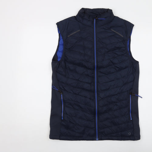 GOODMOVE Mens Blue Jacket Waistcoat Size S Zip