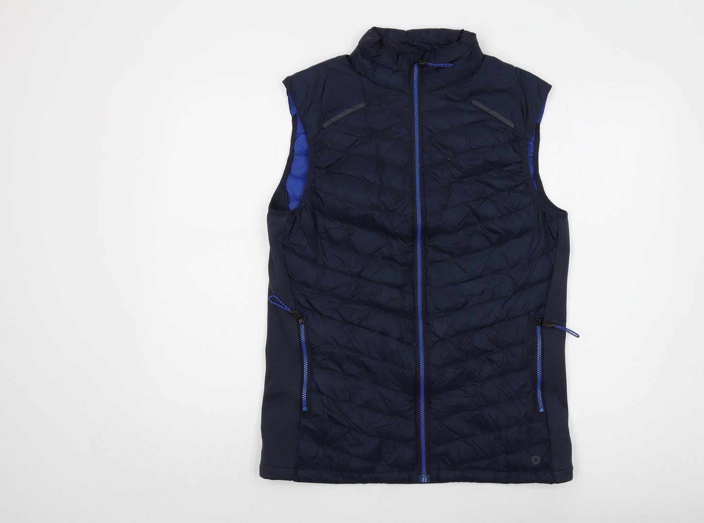 GOODMOVE Mens Blue Jacket Waistcoat Size S Zip