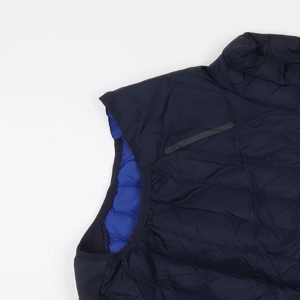 GOODMOVE Mens Blue Jacket Waistcoat Size S Zip