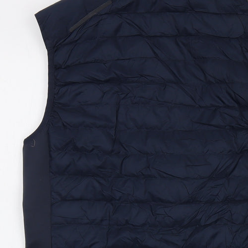 GOODMOVE Mens Blue Jacket Waistcoat Size S Zip