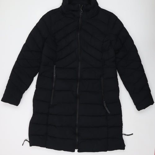 Marks and Spencer Womens Black Jacket Size 14 Zip