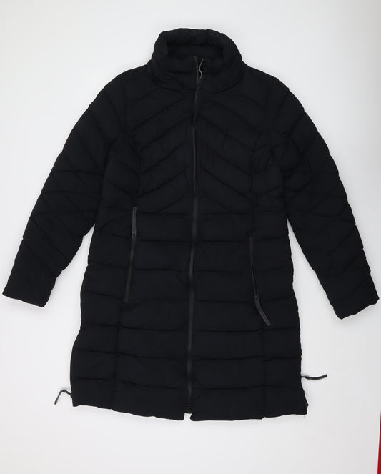 Marks and Spencer Womens Black Jacket Size 14 Zip