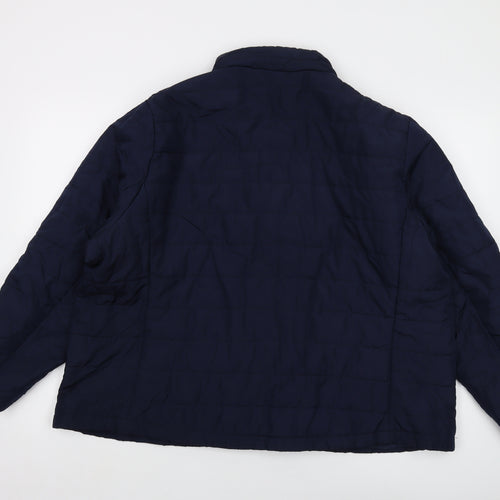 Marks and Spencer Womens Blue Jacket Size 24 Zip