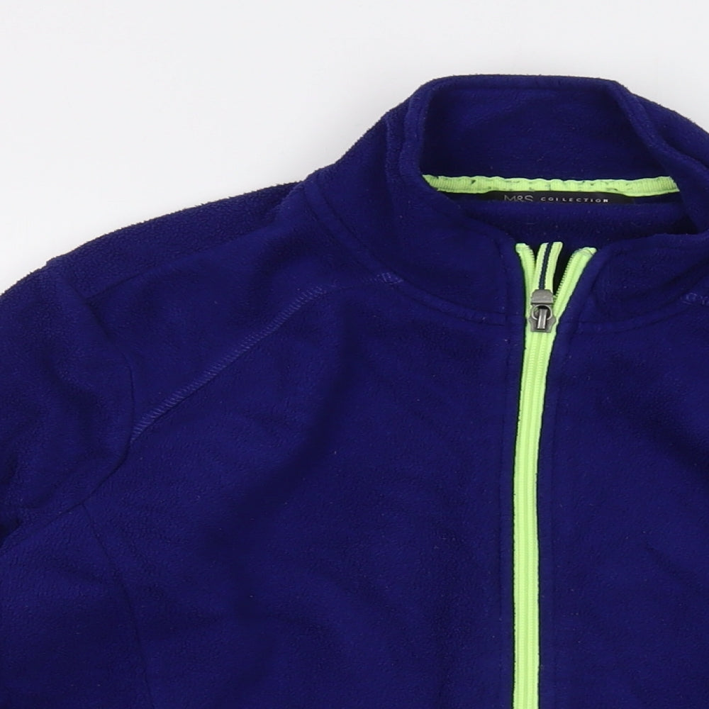 Marks and Spencer Womens Blue Jacket Size 16 Zip