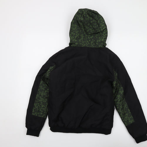 No Fear Boys Black Jacket Size 13 Years Zip