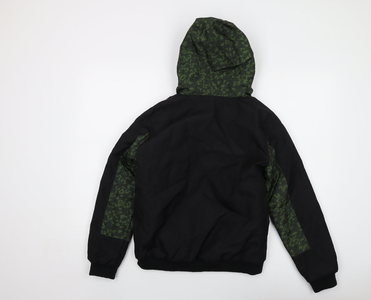 No Fear Boys Black Jacket Size 13 Years Zip