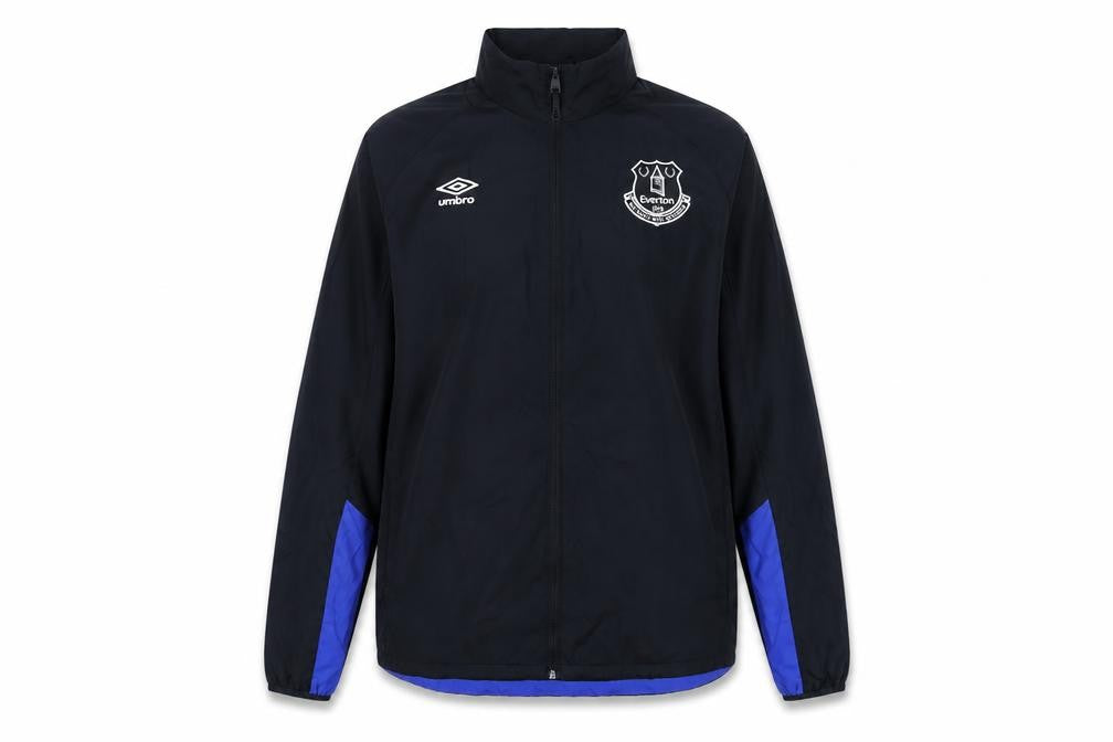 Front view of Umbro women’s black jacket, size XL, zip - everton