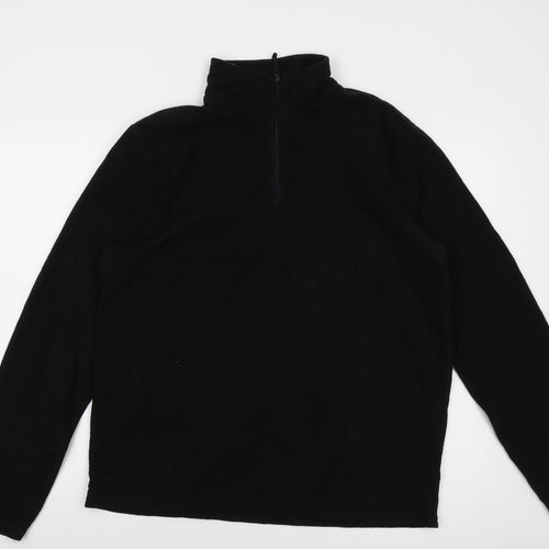 Mountain Warehouse Mens Black Polyester Pullover Sweatshirt Size M