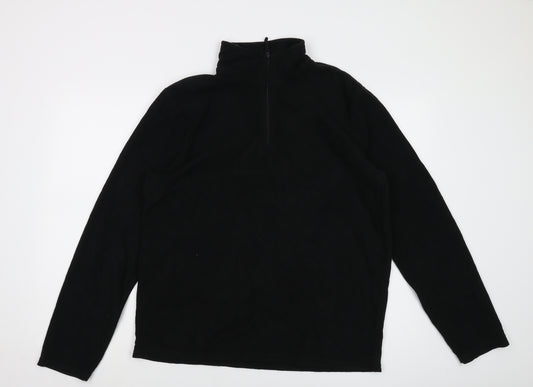 Mountain Warehouse Mens Black Polyester Pullover Sweatshirt Size M