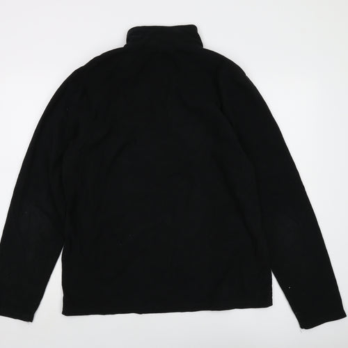 Mountain Warehouse Mens Black Polyester Pullover Sweatshirt Size M