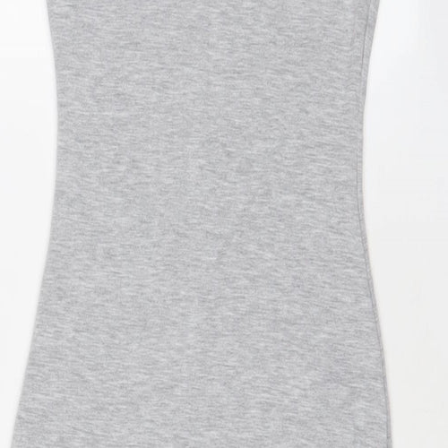 MissEmpire Womens Grey Viscose Bodycon Size S Scoop Neck Pullover