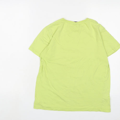 NEXT Boys Green Cotton Basic T-Shirt Size 12 Years Crew Neck Pullover