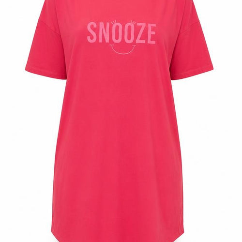 Marks and Spencer Womens Pink Solid Cotton Babydoll Dress Size 10 - Snooze