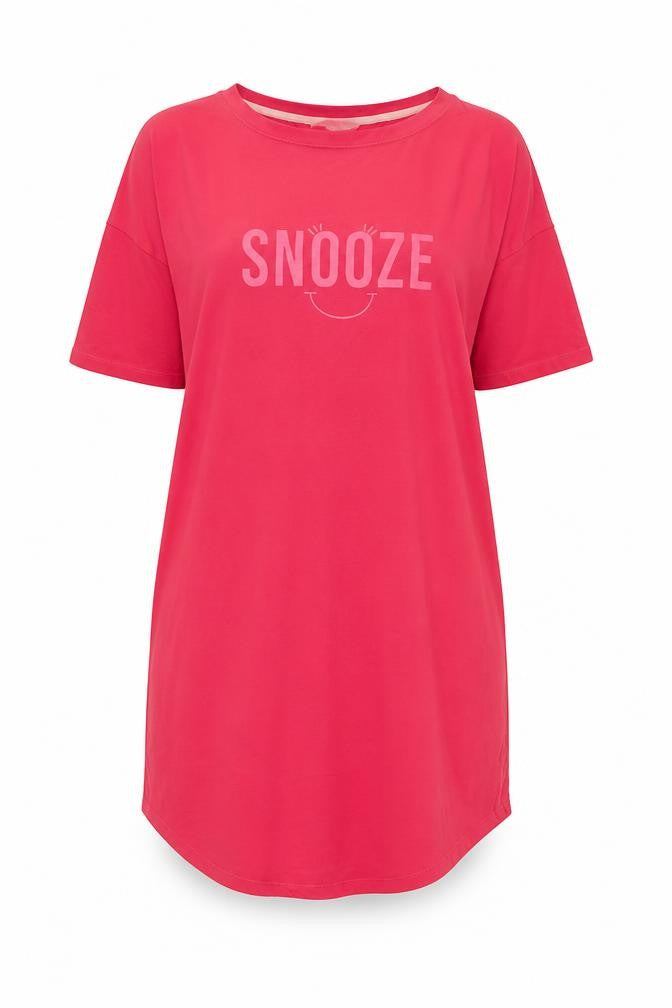 Marks and Spencer Womens Pink Solid Cotton Babydoll Dress Size 10 - Snooze