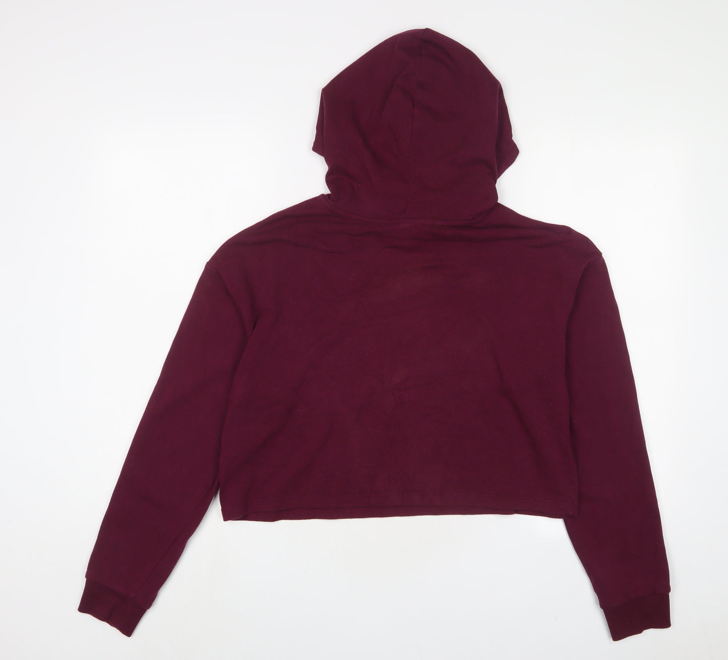 H&M Womens Red Cotton Pullover Hoodie Size M Pullover