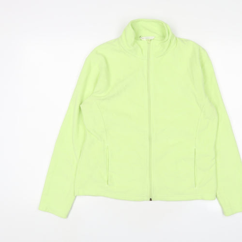 Marks and Spencer Womens Green Jacket Size 14 Zip