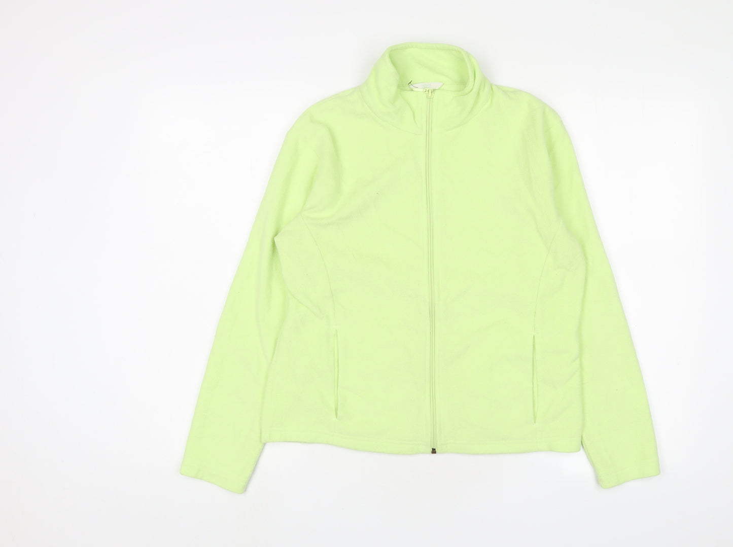 Marks and Spencer Womens Green Jacket Size 14 Zip