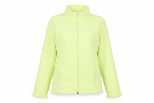 Front view of Marks & Spencer women’s green jacket, size UK 14, zip