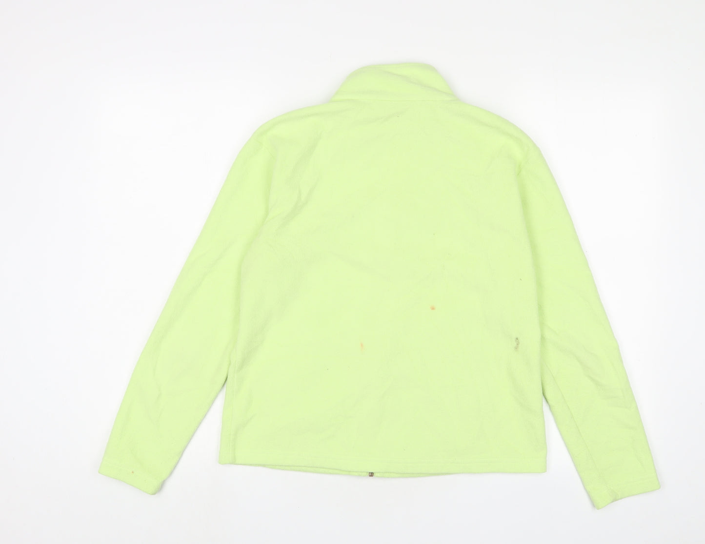 Marks and Spencer Womens Green Jacket Size 14 Zip