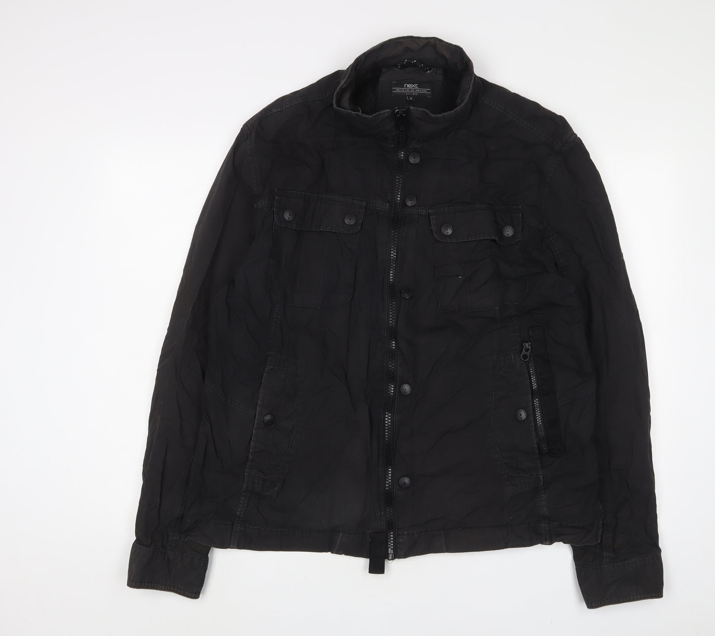 NEXT Mens Black Jacket Size XL Zip