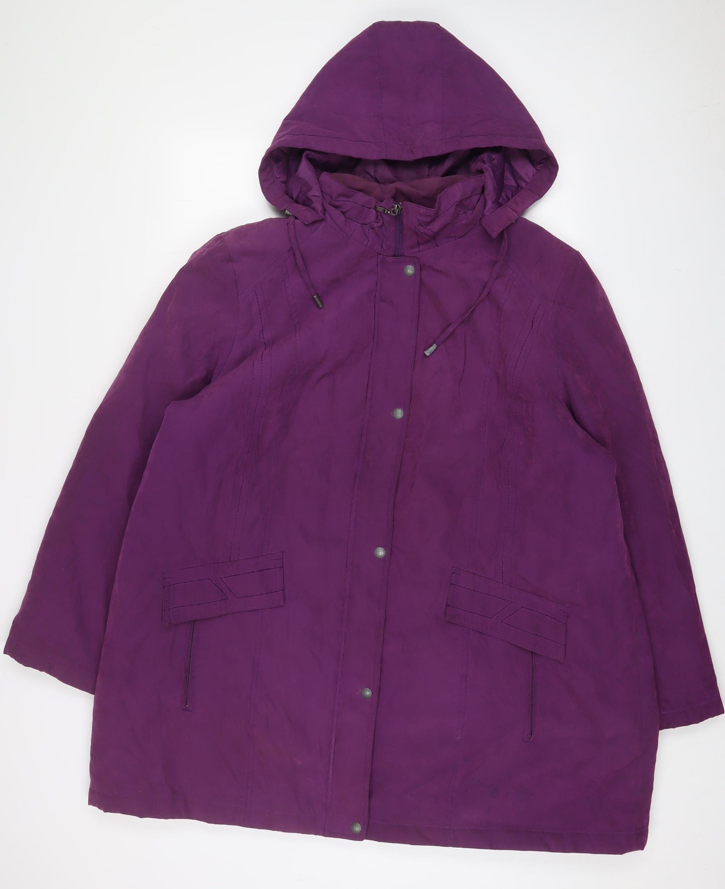 Bonmarché Mens Purple Jacket Coat Size XL Zip