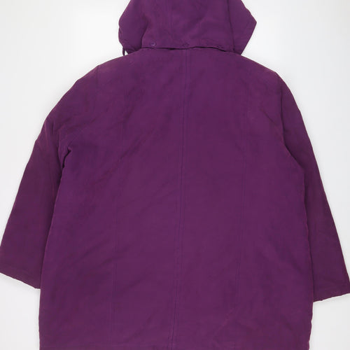 Bonmarché Mens Purple Jacket Coat Size XL Zip