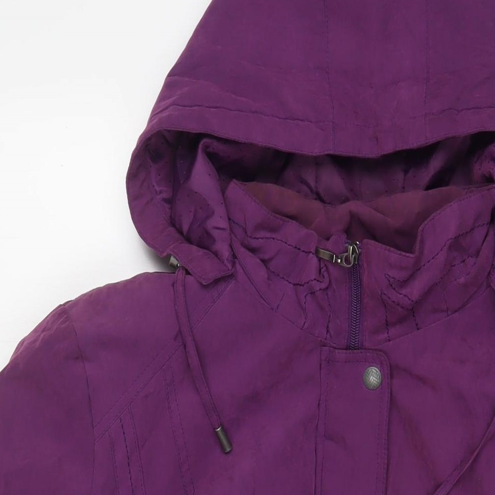 Bonmarché Mens Purple Jacket Coat Size XL Zip