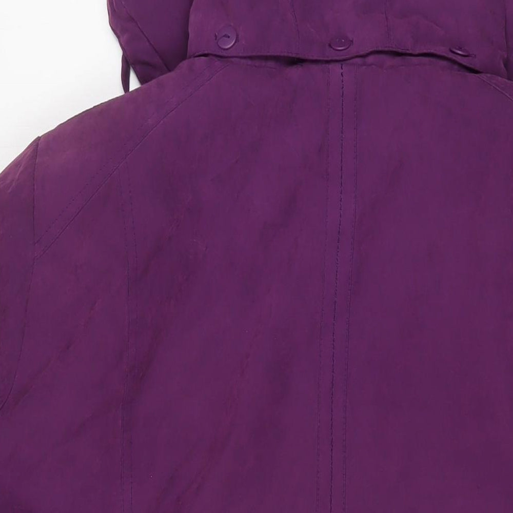 Bonmarché Mens Purple Jacket Coat Size XL Zip